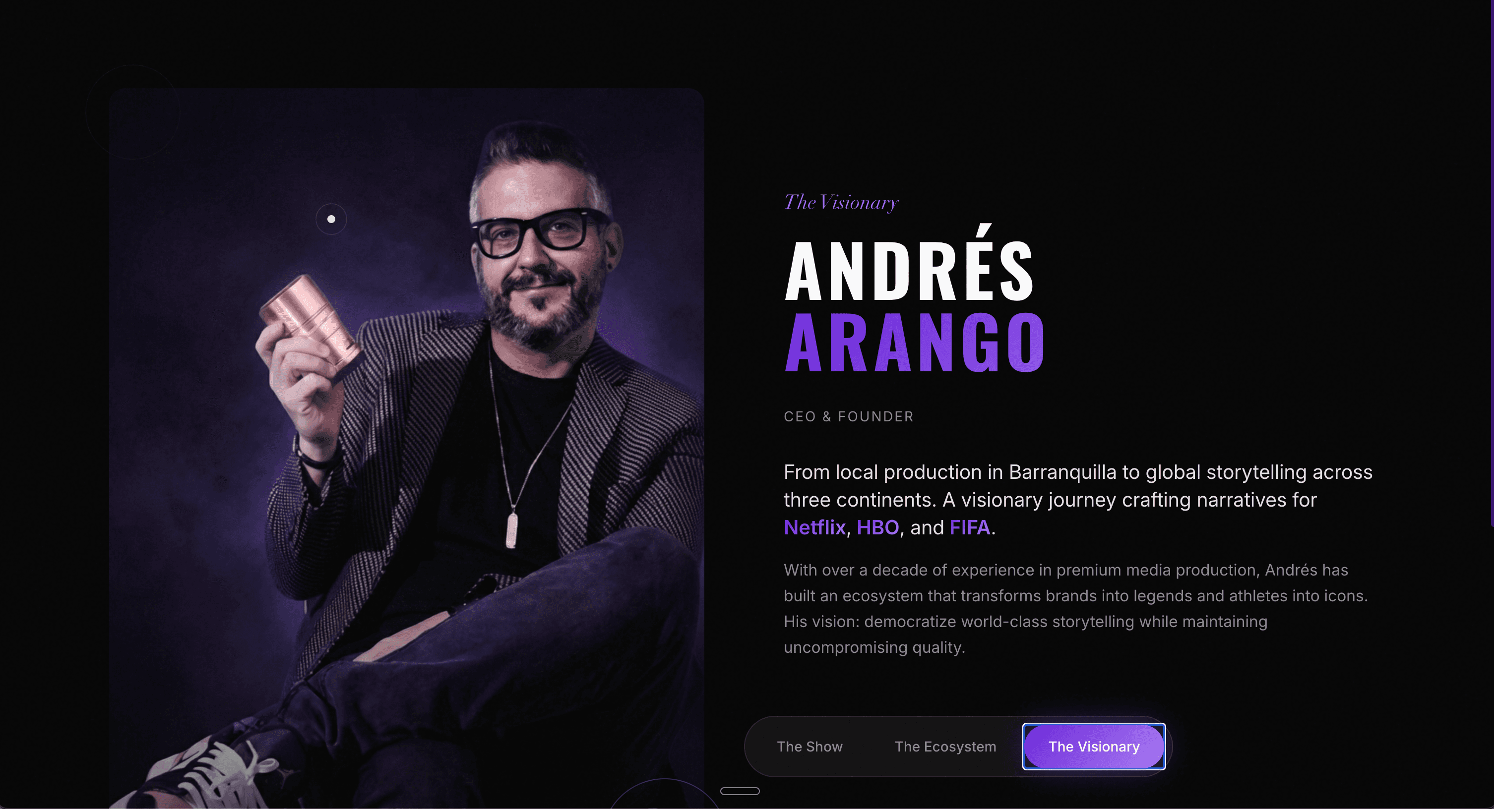 Andrés Visionary Section